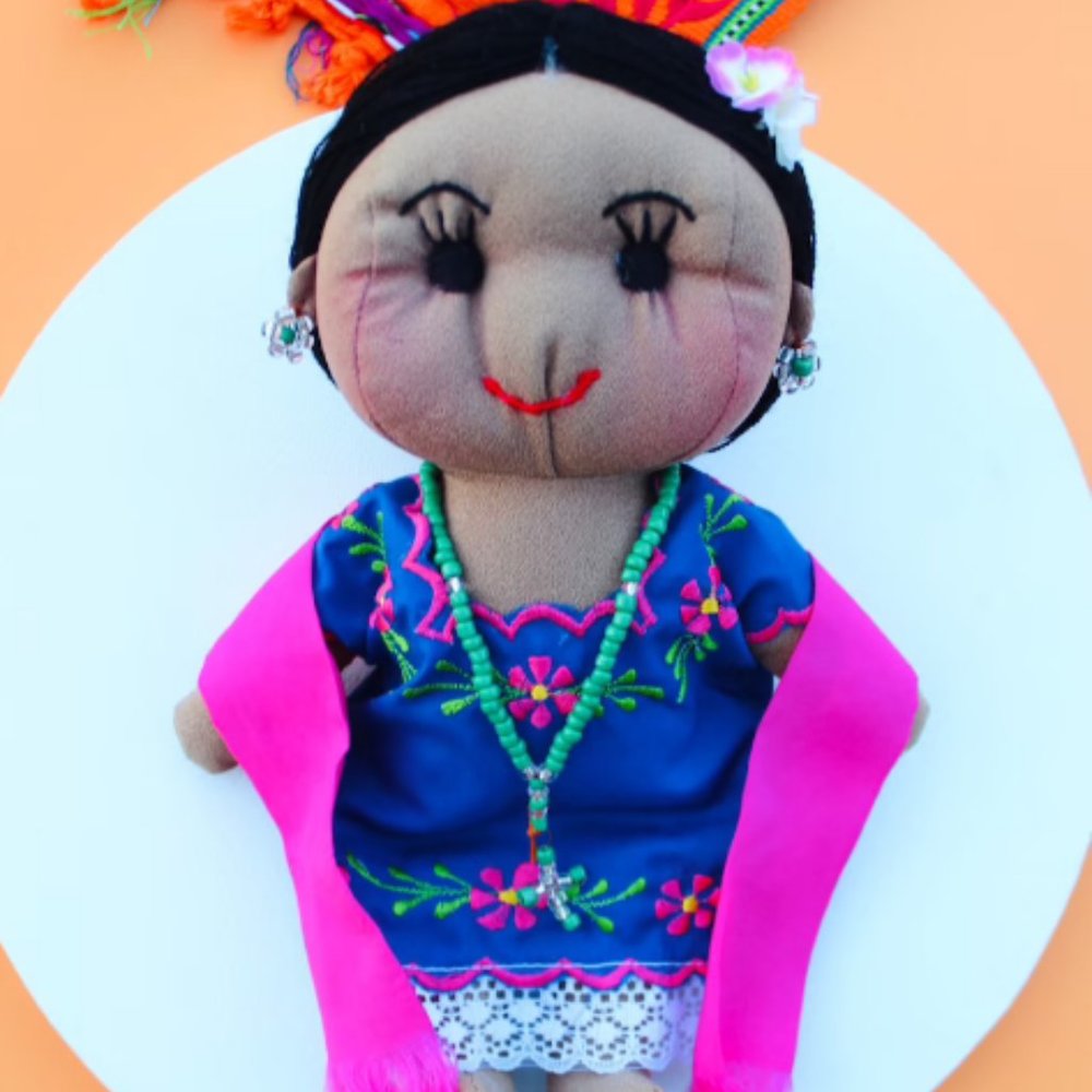 Mexican Doll, Handmade Doll, Muneca Mexicana, Yuca